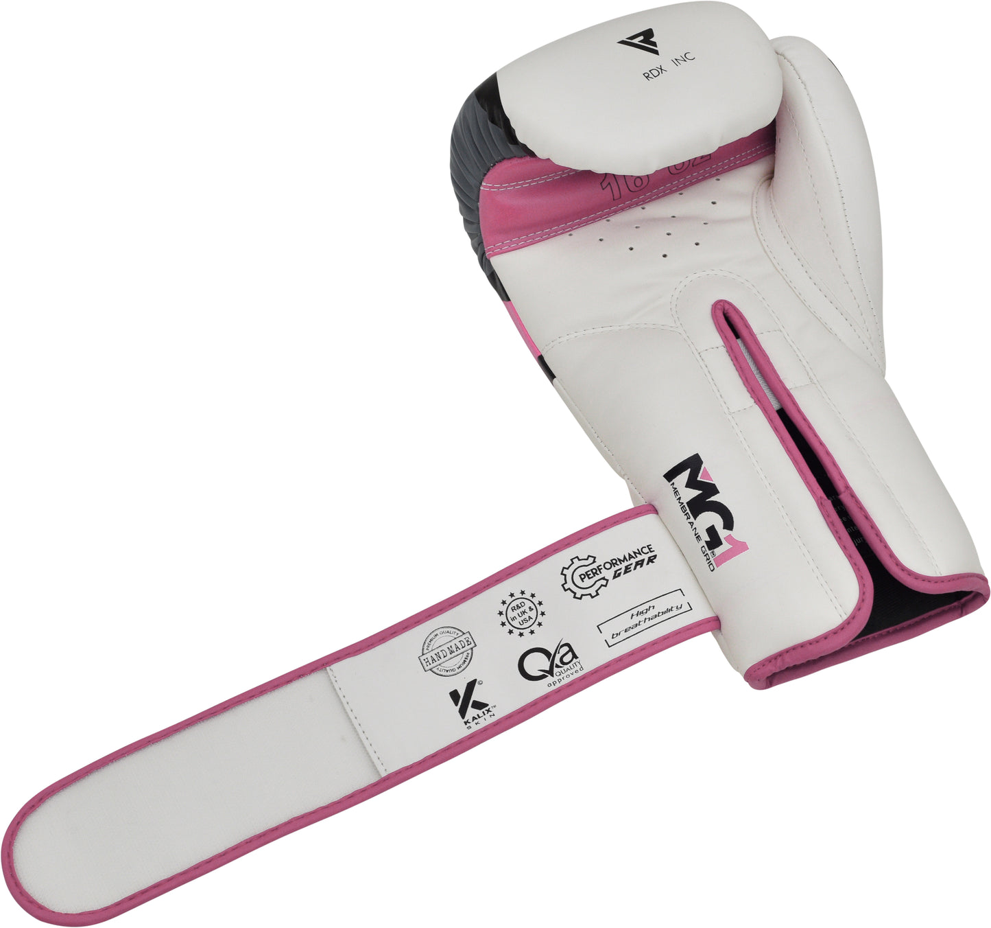 RDX F7 Training Boxhandschuhe Rosa Kunstleder Haken und Schleife für Frauen