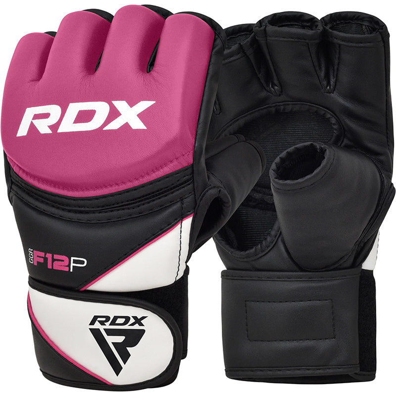 RDX F12 Rosa MMA Trainingshandschuhe & Grappling Kunstleder für Frauen