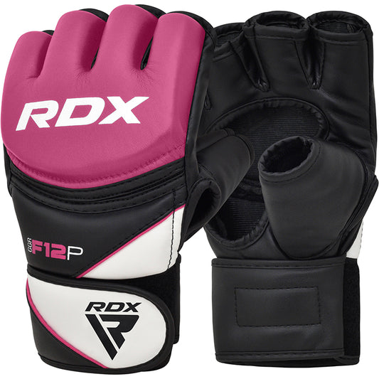 RDX F12 Rosa MMA Trainingshandschuhe & Grappling Kunstleder für Frauen